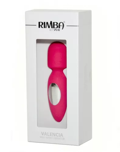 RIMBA – Valencia mini masszírozó vibrátor, újratölthető, rózsaszín