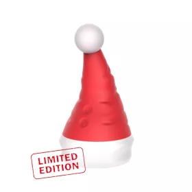   RIMBA – Naughty Hat karácsonyi vibrátor csiklóizgatóval, újratölthető, piros-fehér