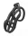 RIMBA P-CAGE – Péniszketrec, Ø 39 mm x 105 mm, fekete, 5 gyűrűs szett