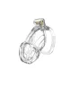 RIMBA P-CAGE – Péniszketrec, Ø 39 mm x 85 mm, átlátszó, 5 gyűrűs szett
