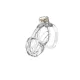 RIMBA P-CAGE – Péniszketrec, Ø 39 mm x 85 mm, átlátszó, 5 gyűrűs szett