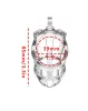 RIMBA P-CAGE – Péniszketrec, Ø 39 mm x 85 mm, átlátszó, 5 gyűrűs szett