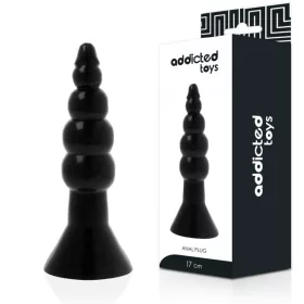 ADDICTED TOYS – Prémium anális plug, fekete, 17cm