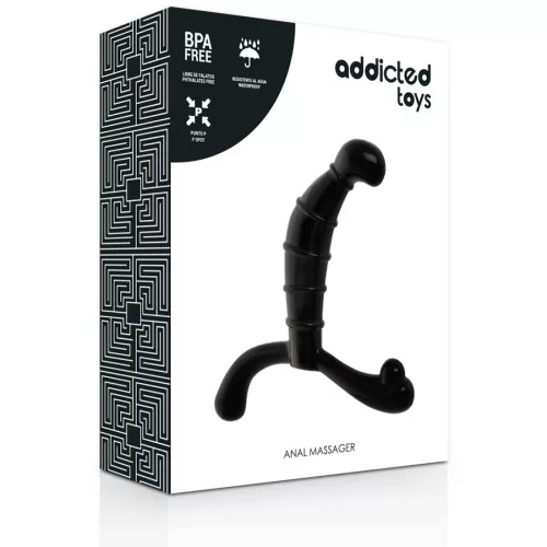 ADDICTED TOYS – Ergonomikus prosztata masszírozó, fekete
