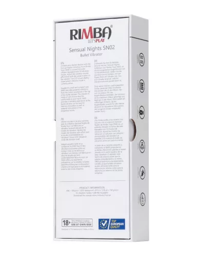 RIMBA SENSUAL NIGHTS - SN02 újratölthető mini vibrátor