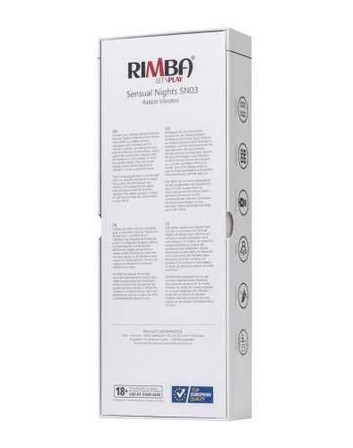 RIMBA SENSUAL NIGHTS - SN03 G-pont izgató és nyuszis vibrátor, újratölthető