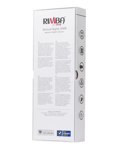 RIMBA SENSUAL NIGHTS - SN06 realisztikus újratölthető nyuszis vibrátor
