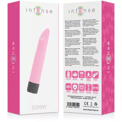INTENSE – Sonny klasszikus vibrátor, rózsaszín, 13,5 cm