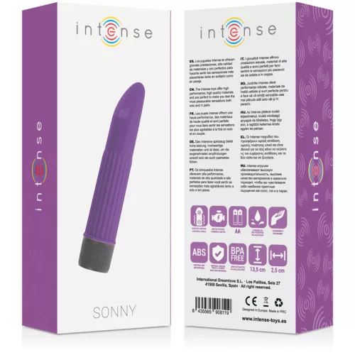 INTENSE – Sonny klasszikus vibrátor, lila, 13,5 cm
