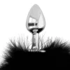 DARKNESS – Anál plug fekete farokkal, 7 cm
