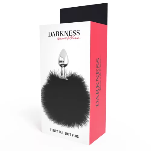 DARKNESS – Anál plug fekete farokkal, 7 cm