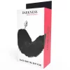 DARKNESS – Ezüst anál plug fekete farokkal, 8 cm