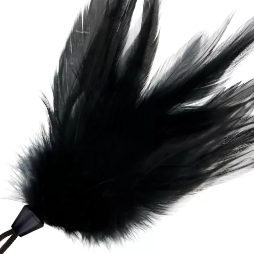 DARKNESS – Fekete tollas cirógató, 20 cm