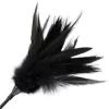 DARKNESS – Kétoldalas tollas lovaglóostor, fekete, 48 cm