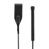 DARKNESS – Fekete lovaglópálca, PVC nyéllel, 45 cm