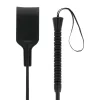 DARKNESS – Fetish fekete lovaglópálca széles véggel, 53 cm