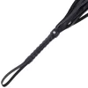 DARKNESS – Bondage ostor műbőr markolattal, 45 cm, fekete