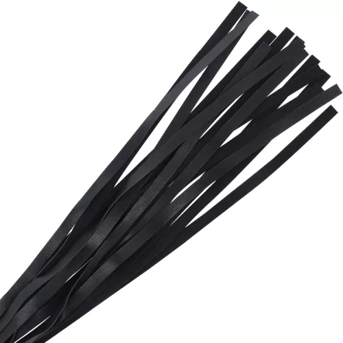 DARKNESS – Bondage ostor műbőr markolattal, 45 cm, fekete
