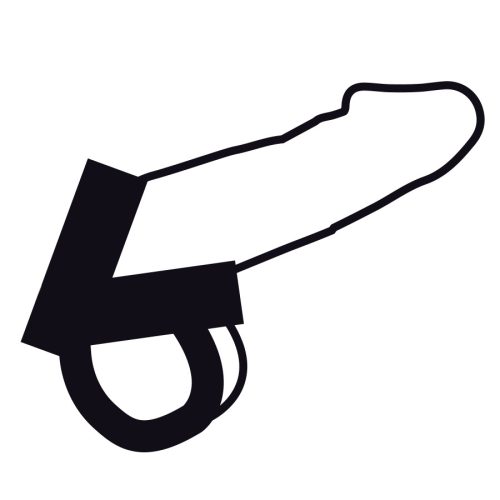 DARKNESS – Bőr pénisz- és heregyűrű, állítható