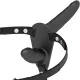 FETISH SUBMISSIVE HARNESS – Dupla behatolásos felcsatolható dildó, fekete