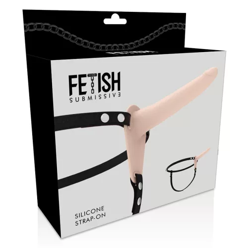 FETISH SUBMISSIVE HARNESS – Szilikon felcsatolható dildó, 15 cm