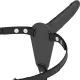 FETISH SUBMISSIVE HARNESS – Szilikon felcsatolható dildó, fekete, 15 cm