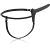 FETISH SUBMISSIVE HARNESS – Szilikon felcsatolható dildó, fekete, 15 cm