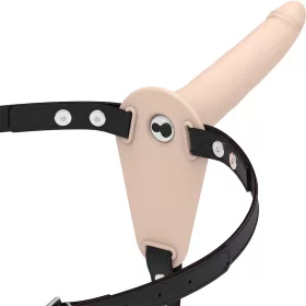   FETISH SUBMISSIVE HARNESS – Szilikon felcsatolható vibrátor, 15 cm
