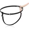 FETISH SUBMISSIVE HARNESS – Szilikon felcsatolható vibrátor, 15 cm