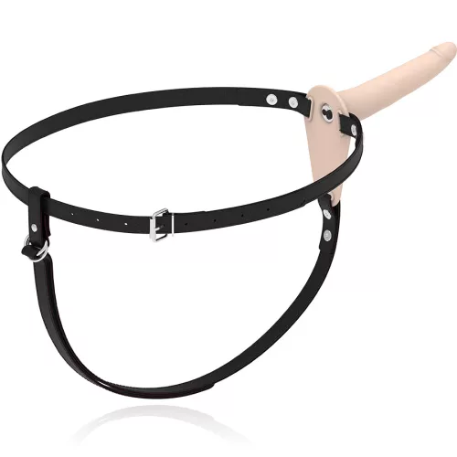 FETISH SUBMISSIVE HARNESS – Szilikon felcsatolható vibrátor, 15 cm