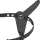 FETISH SUBMISSIVE HARNESS – Szilikon felcsatolható vibrátor, fekete, 15 cm