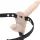 FETISH SUBMISSIVE HARNESS – Dupla behatolásos felcsatolható vibrátor, natúr