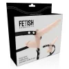 FETISH SUBMISSIVE HARNESS – Dupla behatolásos felcsatolható vibrátor, natúr