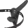 FETISH SUBMISSIVE HARNESS – Dupla behatolásos felcsatolható vibrátor, fekete