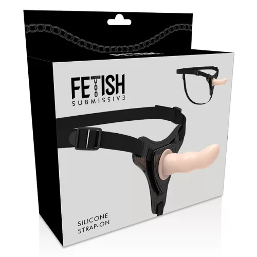 FETISH SUBMISSIVE HARNESS – Szilikon G-pont felcsatolható dildó, 12,5 cm