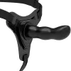 FETISH SUBMISSIVE HARNESS – Szilikon G-pont felcsatolható dildó, fekete, 16 cm