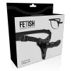 FETISH SUBMISSIVE HARNESS – Szilikon G-pont felcsatolható dildó, fekete, 16 cm
