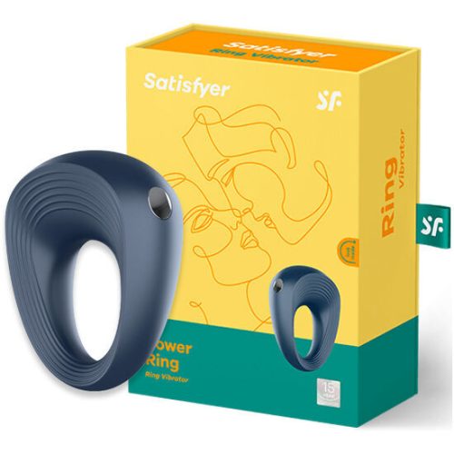SATISFYER – Power Ring, újratölthető vibrációs péniszgyűrű