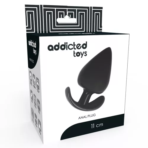 ADDICTED TOYS – Anális dugó, fekete, 11 cm