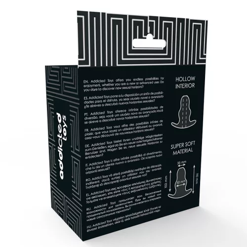 ADDICTED TOYS – Közepes anál tágító, 11 cm, átlátszó