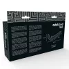 ADDICTED TOYS – Pánt nélküli dupla szilikon dildó, G-pont stimuláló (11,5 cm) + partner behatolás (18 cm), fekete színű