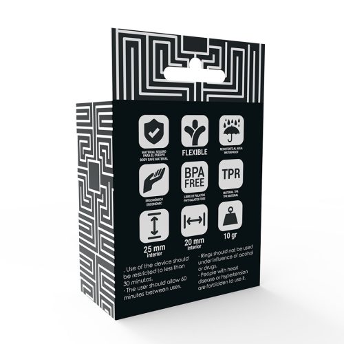 ADDICTED TOYS – Prémium fekete péniszgyűrű szett