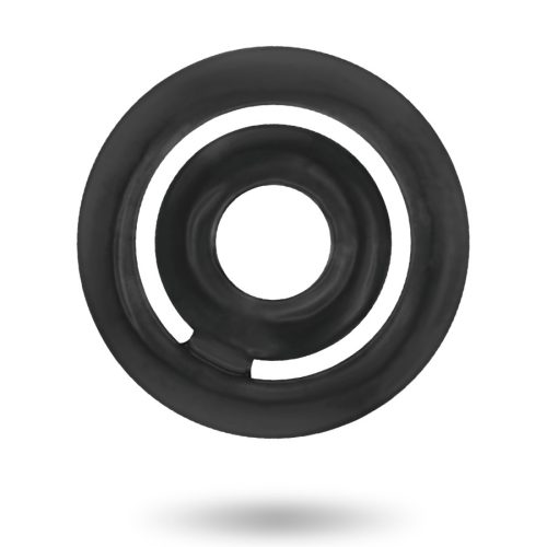 ADDICTED TOYS – POTENZ - Prémium fekete péniszgyűrű
