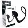 ADDICTED TOYS – Anál plug péniszgyűrűvel, fekete