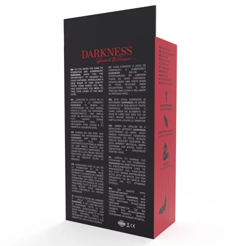 DARKNESS – Szilikon anál plug fehér farokkal, 12 cm