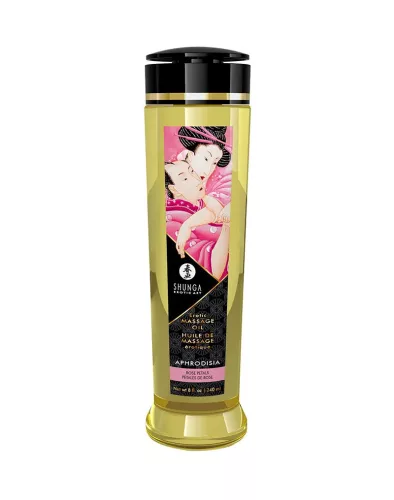 SHUNGA – Érzéki masszázsolaj, rózsaszirom illattal, 240 ml