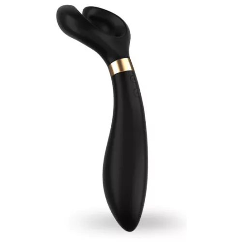 SATISFYER – Partner Multifun 3 újratölthető multifunkciós párvibrátor, fekete