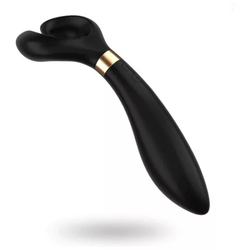 SATISFYER – Partner Multifun 3 újratölthető multifunkciós párvibrátor, fekete
