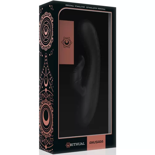 RITHUAL – Anusara vibrátor G-pont és csikló stimulátorral, újratölthető, fekete