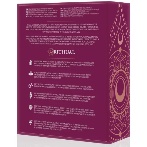 RITHUAL – Nisha szilikon vibrációs gésagolyók, vízálló, újratölthető